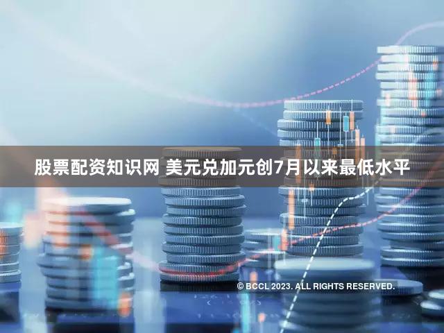 股票配资知识网 美元兑加元创7月以来最低水平