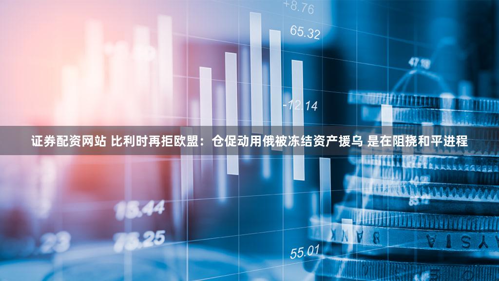 证券配资网站 比利时再拒欧盟：仓促动用俄被冻结资产援乌 是在阻挠和平进程