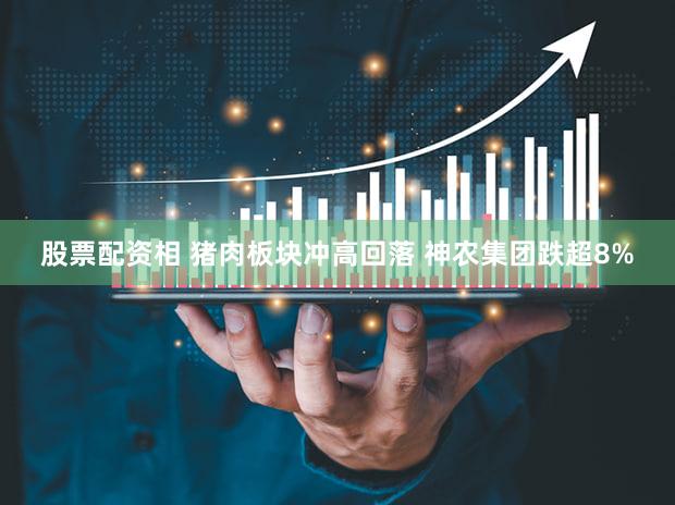 股票配资相 猪肉板块冲高回落 神农集团跌超8%