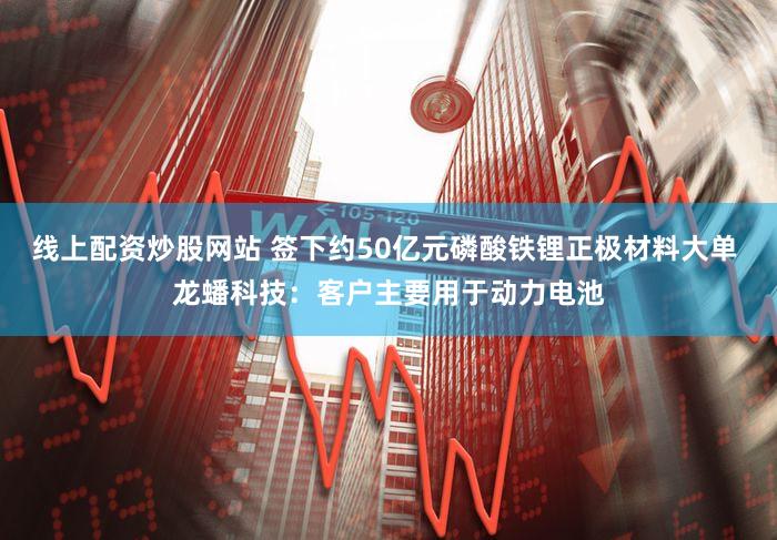 线上配资炒股网站 签下约50亿元磷酸铁锂正极材料大单 龙蟠科技：客户主要用于动力电池