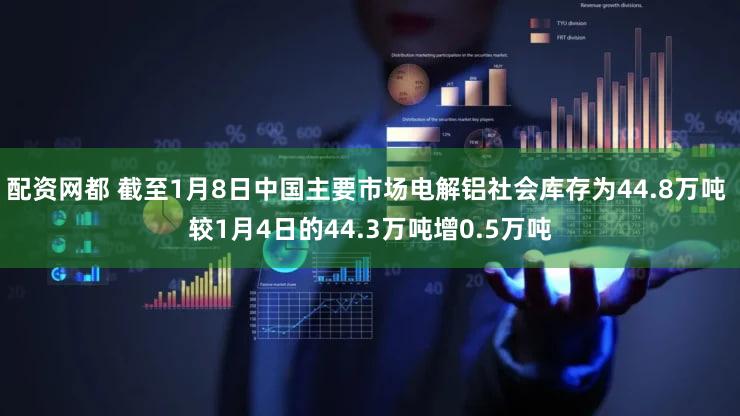 配资网都 截至1月8日中国主要市场电解铝社会库存为44.8万吨 较1月4日的44.3万吨增0.5万吨